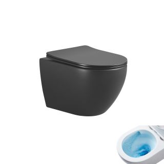 Унитаз подвесной Tornado Gid Tr2122TF-Bm 62261Y черный матовый 49x36x36